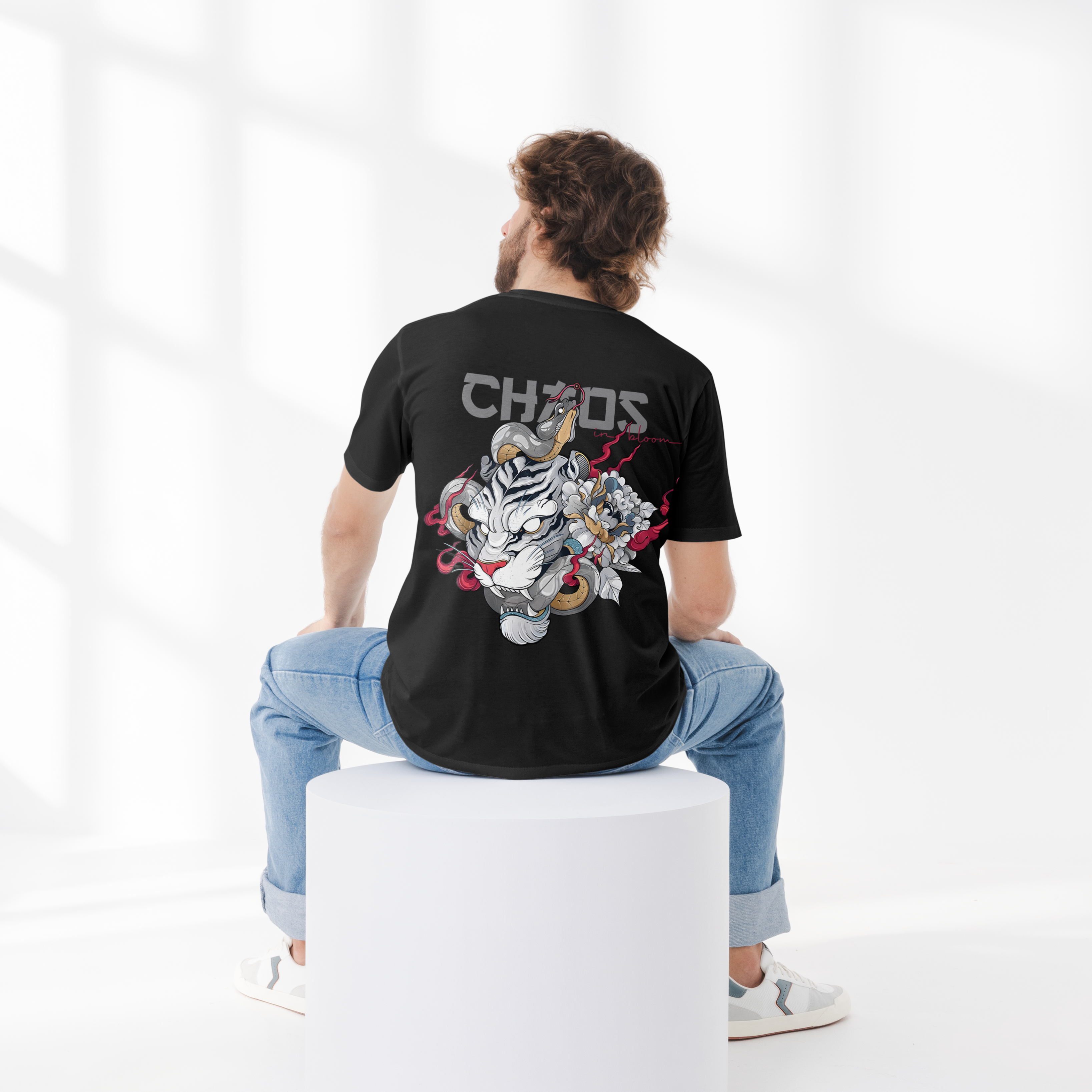 Chaos in Bloom: Oversized Classic T-shirt