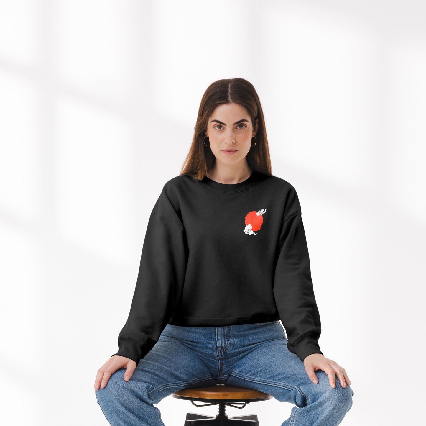 Soaring Crane: Oversized Classic Sweatshirt