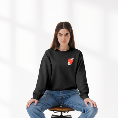 Soaring Crane: Oversized Classic Sweatshirt
