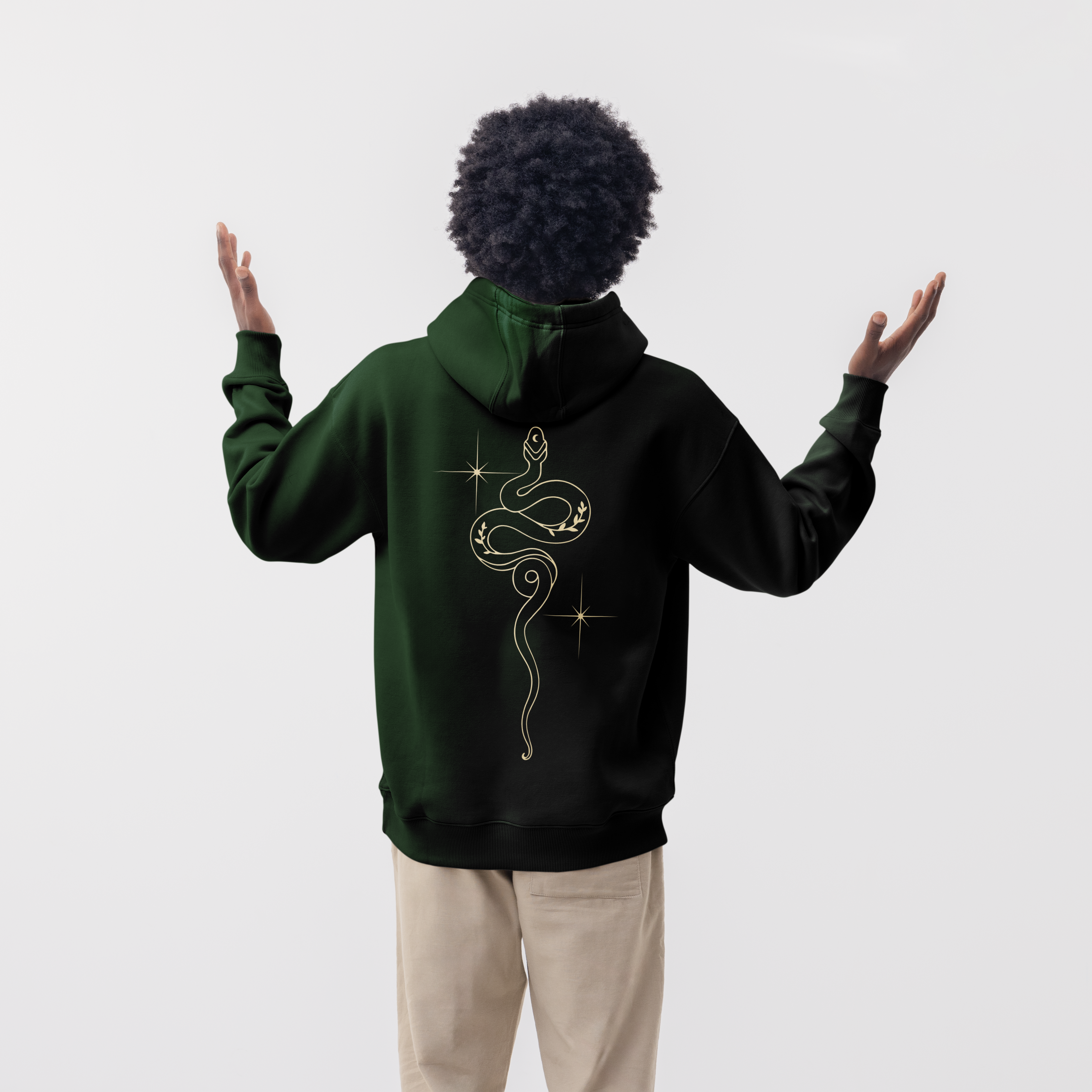 Cosmic Cobra: Oversized Hoodie