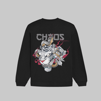 Chaos in Bloom: Oversized Classic Sweatshirt