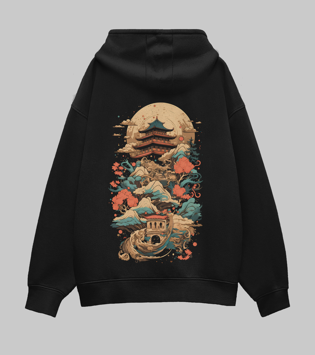 Samurai Sanctuary: Oversized Hoodie