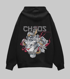 Chaos in Bloom: Oversized Hoodie