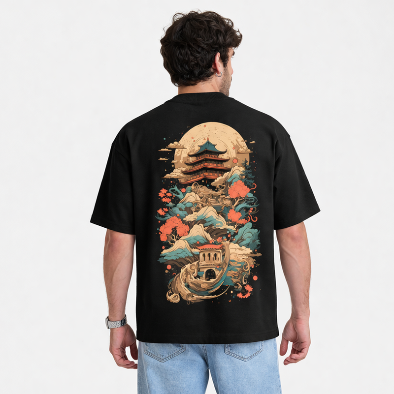 Samurai Sanctuary: Oversized Classic T-shirt